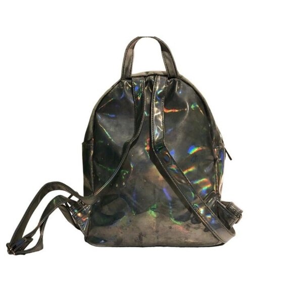 Clear Transparent Iridescent Holographic Travel Metallic PVC Bag - Womens - Picture 3 of 6